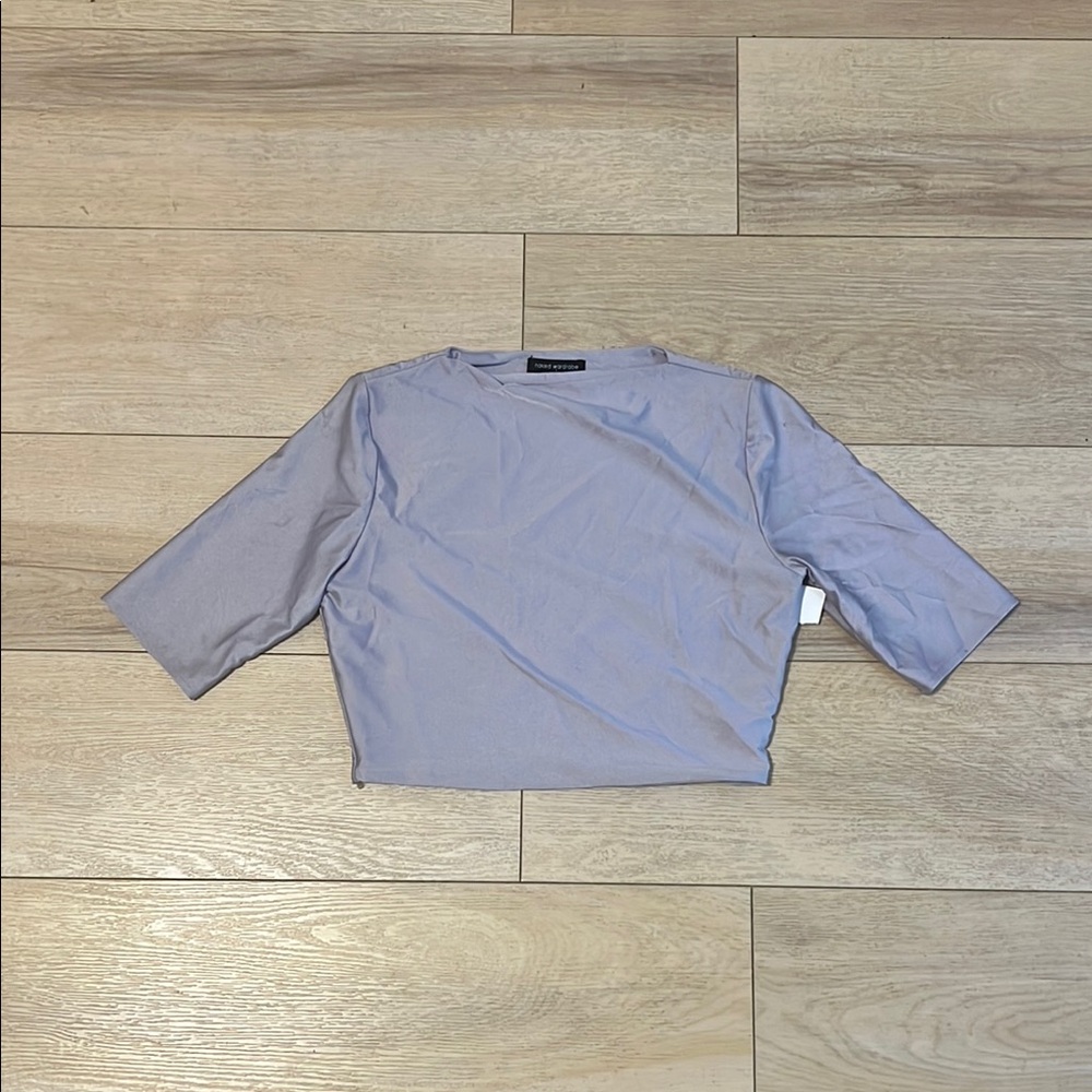 Naked Wardrobe Lavender Fitted Stretch Top – One Size (Runs Small)